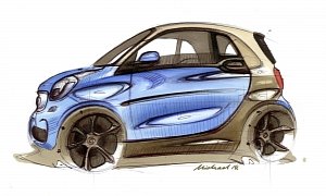 New smart fortwo Design Revealed by Leaked Sketches
