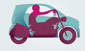 New Smart Fortwo Profile Turned into Motorcycles and Scooters for Print Ads