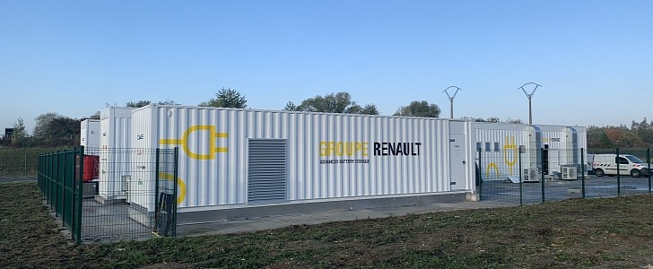 Renault introduced the first Advanced Battery Storage installation at the Georges Besse factory in Douai last year, as part of its sustainable battery cycle