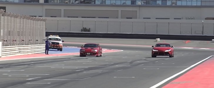 Toyota Supra - Old vs. New drag race
