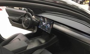 New Tesla Model 3 Interior Shots Show Us Just How Eerily Its Design Still Looks