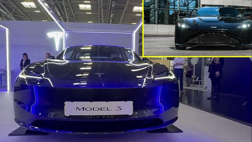 New Tesla Model 3 Light Show at IAA Mobility 2023