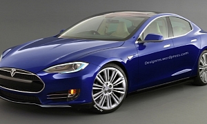 New Tesla Model E Rendering