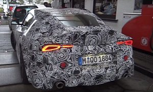 New Toyota Supra Reveals Gorgeous LED Headlights and Taillights at Nurburgring