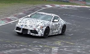 New Toyota Supra Shows Up on Nurburgring, Prototype Sounds Angry