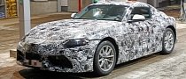 New Toyota Supra Spied Up Close while Visiting a Gas Station in Germany