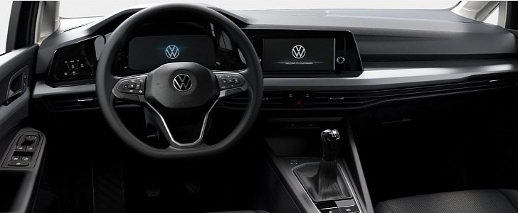 Volkswagen Golf Mk. 8 base trim level interior