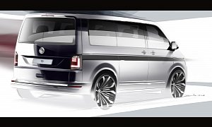 2015 Volkswagen Transporter T6 Teased With Official Sketch