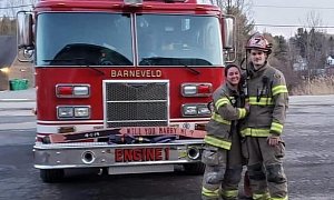New York Firefighter Proposes During Drill, Sparks Fly