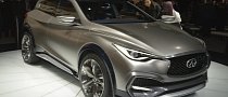 New York: Infiniti QX30 Is a City-dwelling SUV with Mercedes Engineering <span>· Video</span> , Live Photos
