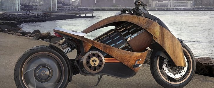 Newron Ev 1 Electric Bike Is So Green It S Made Out Of Wood Autoevolution