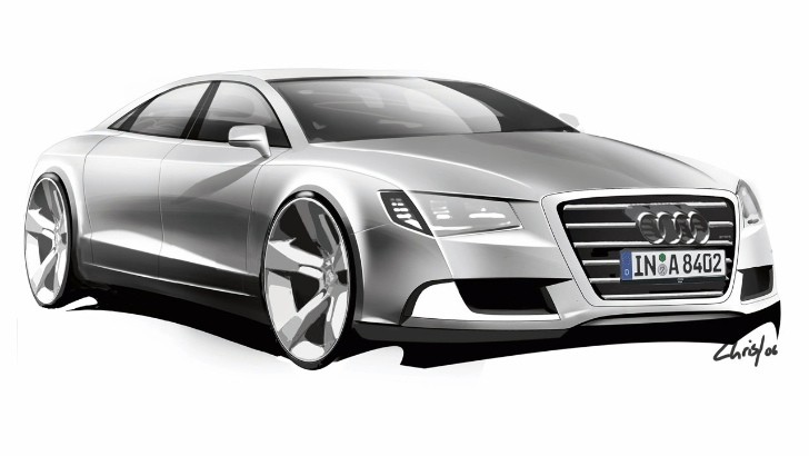 Audi A8 sketch