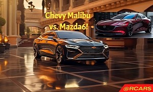 Next Chevy Malibu Meets All-New Mazda6 in Fantasy Land and Clash Over Who's More Stylish