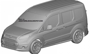 Next Ford Transit Connect Shown in Leaked Patent Drawings