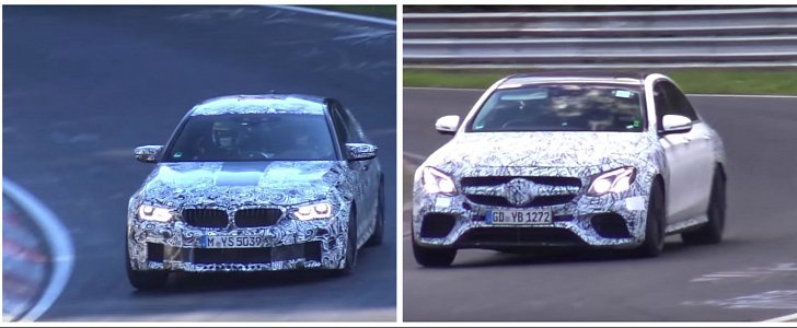 Next-Gen 2018 BMW M5 and 2017 Mercedes-AMG E63 Nurburgring fight