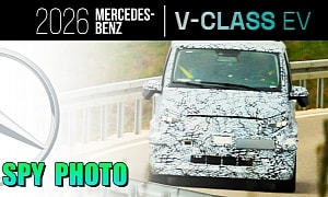 Next-Gen 2026 Mercedes-Benz V-Class Mule Spied With Electric Power