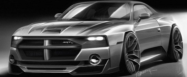 Next-gen Dodge Charger rendering