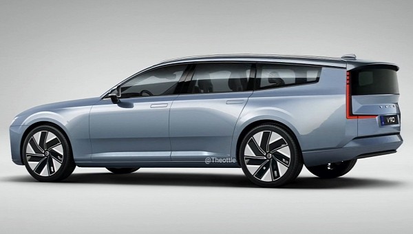 EV Volvo V90 Concept Recharge CGI new generation by Theottle 