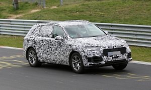 Next-Generation Audi Q7 Testing V6 TDI with Electric Charger