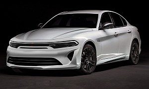 Next-Generation Dodge Charger EV Rendered With Alfa Romeo Cues, Still a Sedan