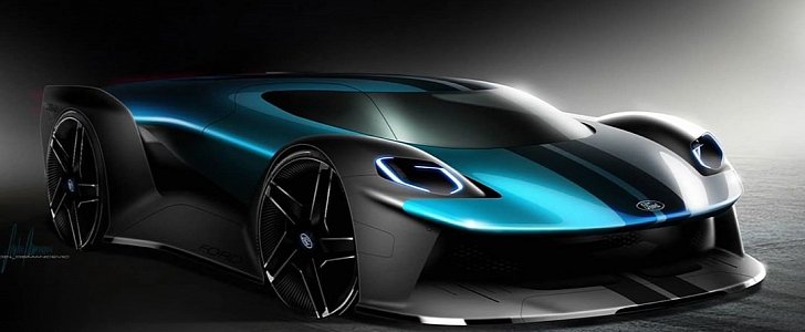 Next-Generation Ford GT rendered