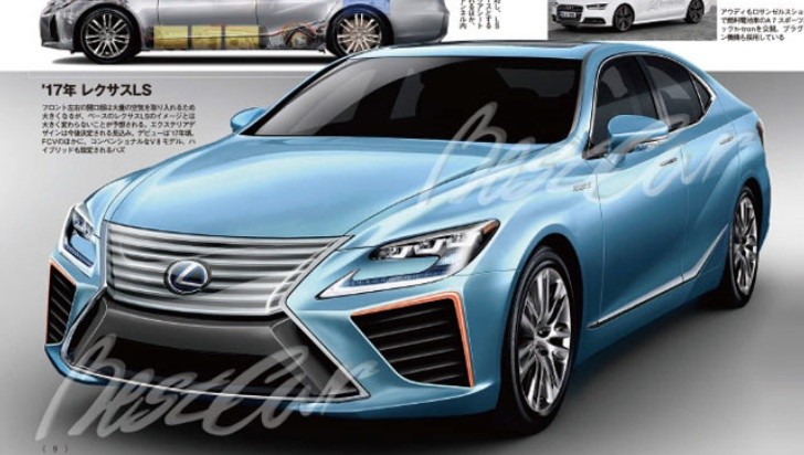 Lexus LS fuel cell rendering