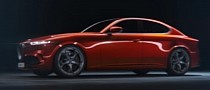 Next Modern Alfa Romeo Giulia Gets Mostly Revealed With Digital Tonale Elements