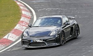 Next Porsche Cayman GT4 Spied on Nurburgring, Prototype May Pack 2018 GT3 Motor