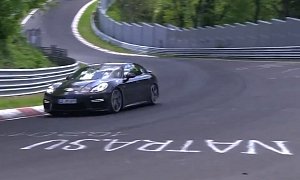 Next Porsche Panamera V8 and V6 Spied on the Nurburgring