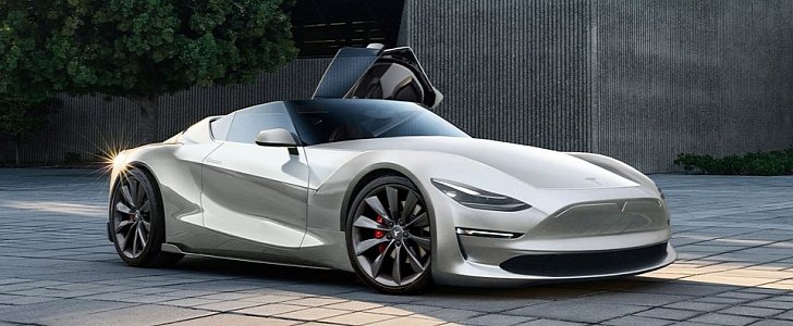 Tesla Roadster 2 rendering