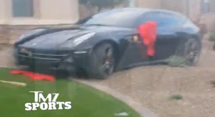 Smashed Ferrari FF