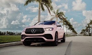 NFL's Summer Isn't Over, Why Not Let Your Mercedes-AMG GLE 53 Coupe Wear Pretty Pink?