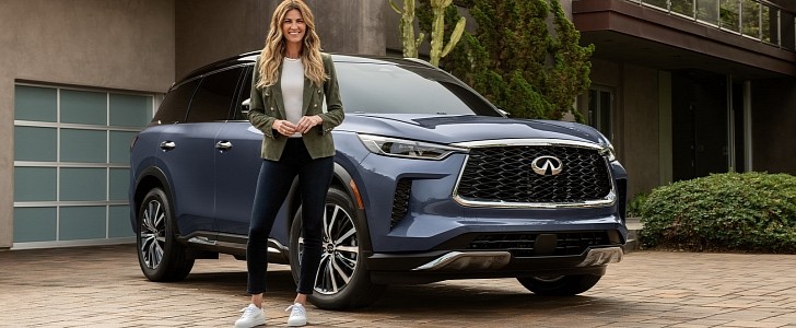 Erin Andrews and the 2022 Infiniti QX60
