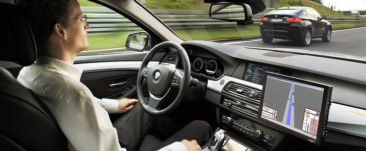 Self-driving BMW testing
