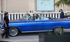 Nick Young Seen Driving His 1962 Chevy Impala He Got from Iggy Azelea