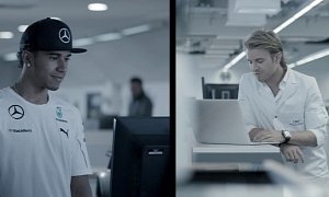 Nico Rosberg and Lewis Hamilton Grow Beards in New IWC Schaffhausen Ad