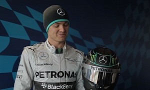 Nico Rosberg Explains His New Helmet Design for 2014