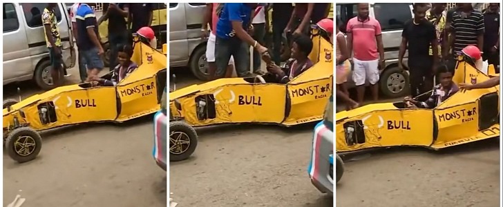 Nigerian man and his F1-inspired car