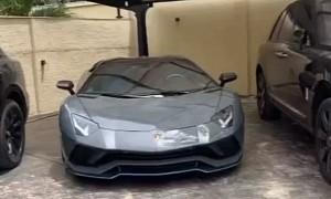 Nigerian Star Davido Shows His Expensive Cars, Buys First Aventador S Roadster in Nigeria