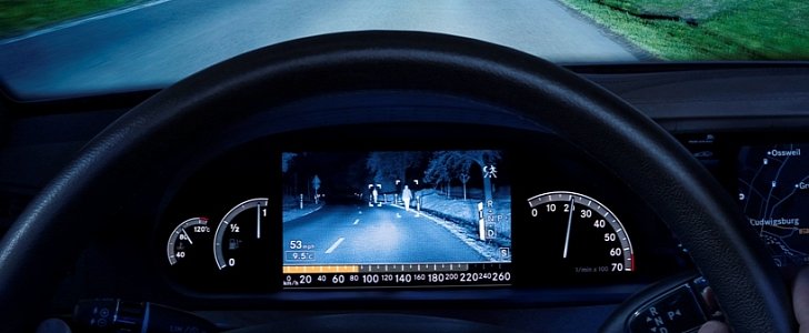 Bosch Night Vision technology on Mercedes-Benz S-Class