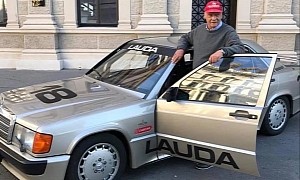 Niki Lauda Was Once Reunited With the Mercedes-Benz 190 E He Raced at the Nurburgring