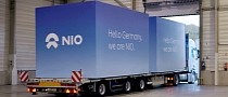 NIO Starts Shipping Power Swap Stations Made in Europe