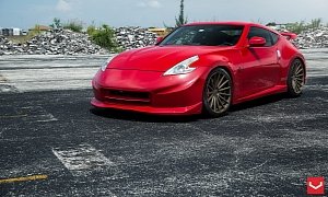 Nismo 370Z Goes Red Hot on Vossen Wheels <span>· Video</span>