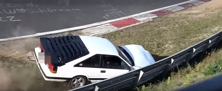 Nissan 200SX Has Ridiculous Nurburgring Crash