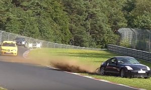 Nissan 350Z Nurburgring Near Crash Ruins the Day for Everybody