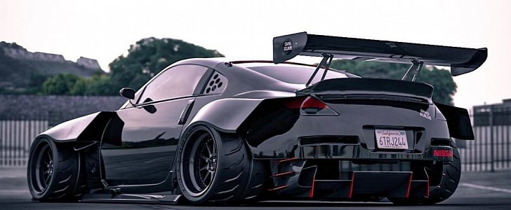 Nissan 350Z "Time Attack" Rendering Is Extra-Wide