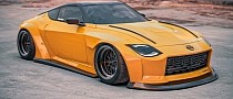 Nissan 400Z Concept Gets Widebody and Rocket Bunny Makeovers