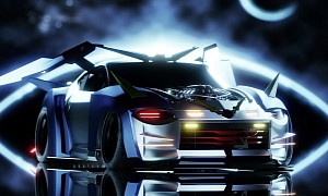 Nissan ‘400Z’ Is Unrecognizable as a Sports Car From Behind this Gundam Artwork