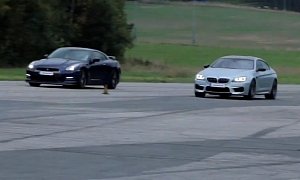 Nissan GT-R Can’t Pull Away from M6 Gran Coupe in Drag Race
