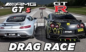Nissan GT-R Challenges Mercedes-AMG GT S to a 1,800-HP Battle